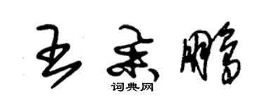 朱錫榮王舉鵬草書個性簽名怎么寫