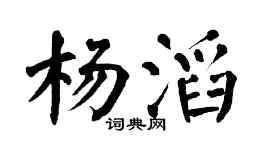 翁闓運楊滔楷書個性簽名怎么寫