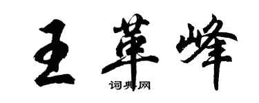 胡問遂王革峰行書個性簽名怎么寫