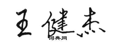 駱恆光王健傑行書個性簽名怎么寫