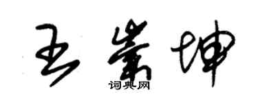 朱錫榮王崇坤草書個性簽名怎么寫