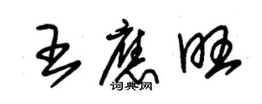 朱錫榮王應旺草書個性簽名怎么寫