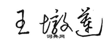 駱恆光王墩蓮草書個性簽名怎么寫