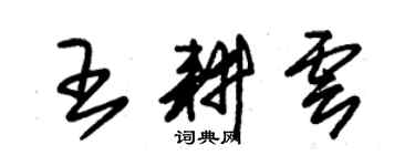 朱錫榮王耕雲草書個性簽名怎么寫