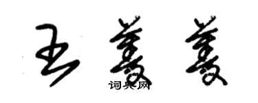 朱錫榮王菱菱草書個性簽名怎么寫