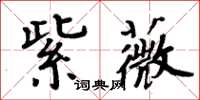 周炳元紫薇楷書怎么寫