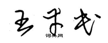 朱錫榮王幸民草書個性簽名怎么寫