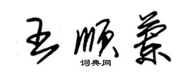 朱錫榮王順蘭草書個性簽名怎么寫