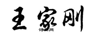 胡問遂王家剛行書個性簽名怎么寫