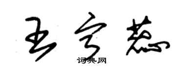 朱錫榮王寧蕊草書個性簽名怎么寫