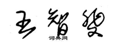 朱錫榮王智斐草書個性簽名怎么寫