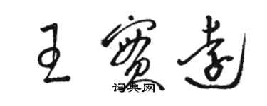 駱恆光王實遠草書個性簽名怎么寫