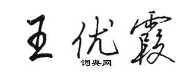 駱恆光王優霞行書個性簽名怎么寫
