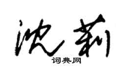 朱錫榮沈莉草書個性簽名怎么寫