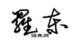 朱錫榮羅東草書個性簽名怎么寫