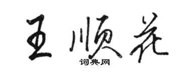 駱恆光王順花行書個性簽名怎么寫