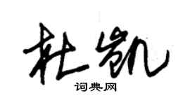 朱錫榮杜凱草書個性簽名怎么寫