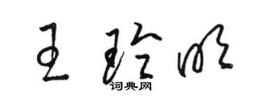 駱恆光王玲明草書個性簽名怎么寫