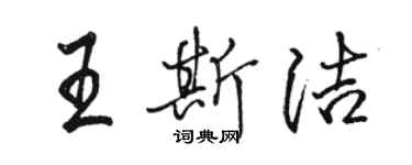 駱恆光王斯潔行書個性簽名怎么寫