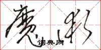 駱恆光魔術草書怎么寫