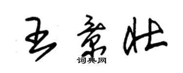 朱錫榮王景壯草書個性簽名怎么寫