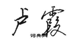駱恆光盧霞行書個性簽名怎么寫