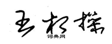 朱錫榮王相操草書個性簽名怎么寫