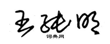 朱錫榮王純明草書個性簽名怎么寫