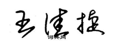 朱錫榮王佳捷草書個性簽名怎么寫