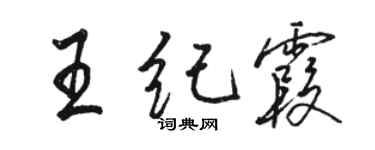駱恆光王紀霞行書個性簽名怎么寫