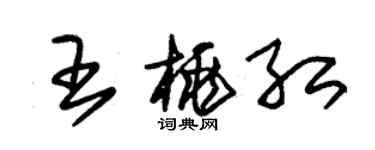 朱錫榮王桃紅草書個性簽名怎么寫