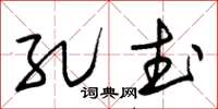 朱錫榮孔武草書怎么寫