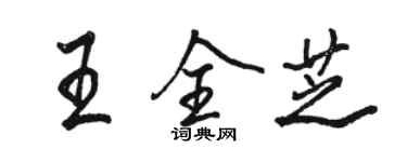 駱恆光王全芝行書個性簽名怎么寫