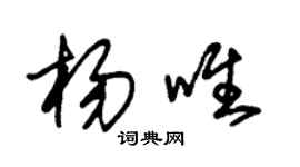 朱錫榮楊唯草書個性簽名怎么寫