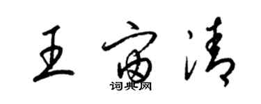 梁錦英王宙清草書個性簽名怎么寫