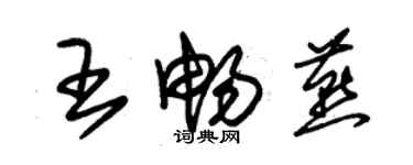 朱錫榮王暢燕草書個性簽名怎么寫