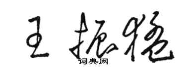 駱恆光王振猛草書個性簽名怎么寫