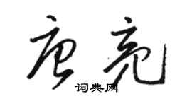 駱恆光唐亮草書個性簽名怎么寫