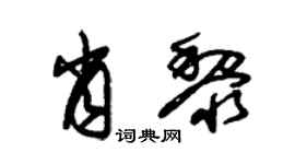 朱錫榮肖黎草書個性簽名怎么寫