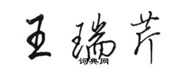 駱恆光王瑞芹行書個性簽名怎么寫