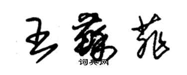 朱錫榮王蘇菲草書個性簽名怎么寫