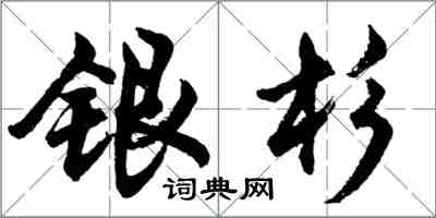 胡問遂銀杉行書怎么寫