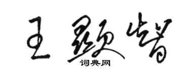 駱恆光王顯智草書個性簽名怎么寫