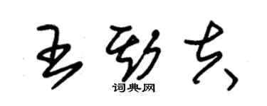 朱錫榮王斯夫草書個性簽名怎么寫