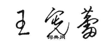 駱恆光王憲蕾草書個性簽名怎么寫