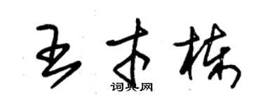 朱錫榮王才棟草書個性簽名怎么寫