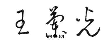 駱恆光王蘭光草書個性簽名怎么寫