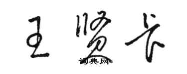 駱恆光王賢卡草書個性簽名怎么寫