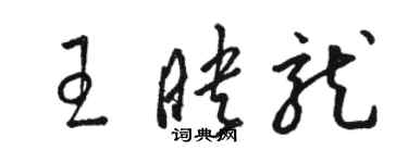 駱恆光王映龍草書個性簽名怎么寫