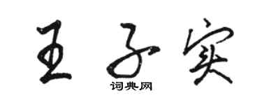 駱恆光王子實行書個性簽名怎么寫